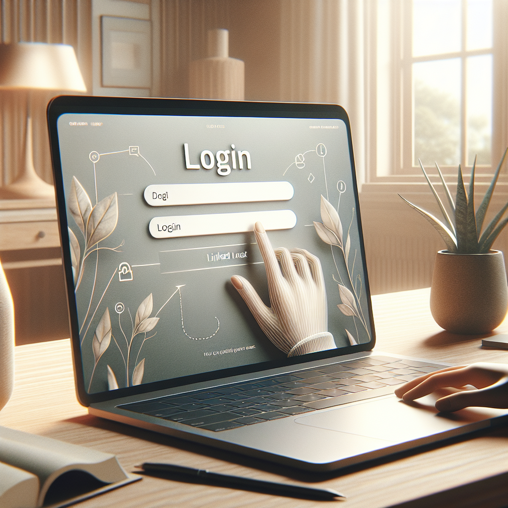 Login process illustration